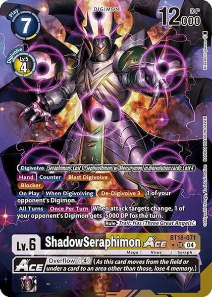 ShadowSeraphimon ACE (Alternate Art), Release Special Booster 2.0 BT18-071 SR