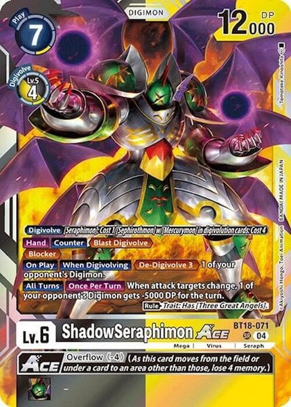 ShadowSeraphimon ACE, Release Special Booster 2.0 BT18-071 SR