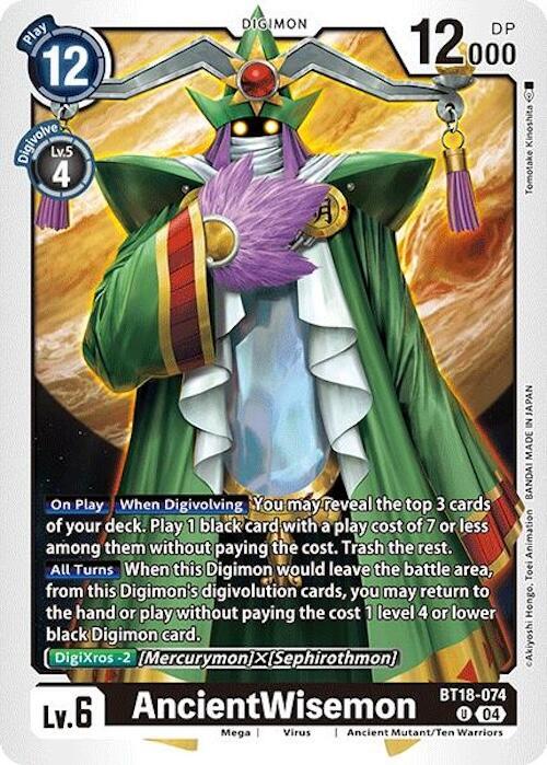 AncientWisemon, Release Special Booster 2.0 BT18-074 U
