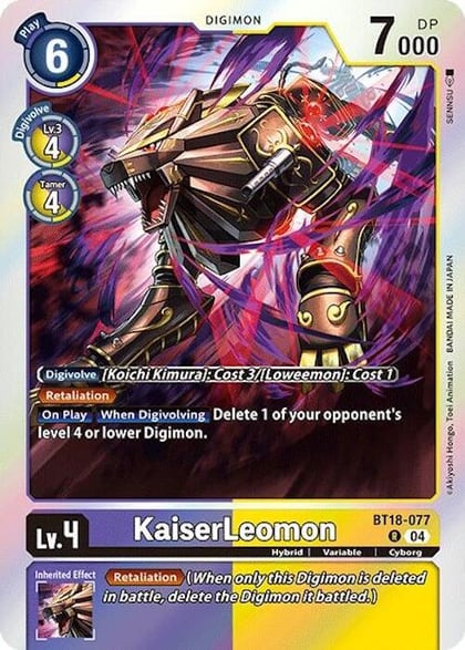 KaiserLeomon, Release Special Booster 2.0 BT18-077 R