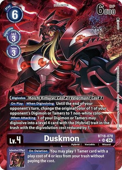 Duskmon (Alternate Art), Release Special Booster 2.0 BT18-078 SR