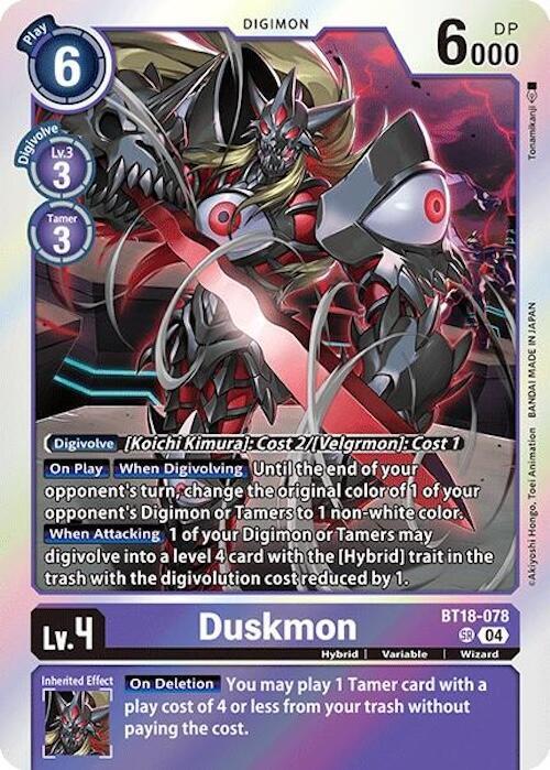 Duskmon, Release Special Booster 2.0 BT18-078 SR