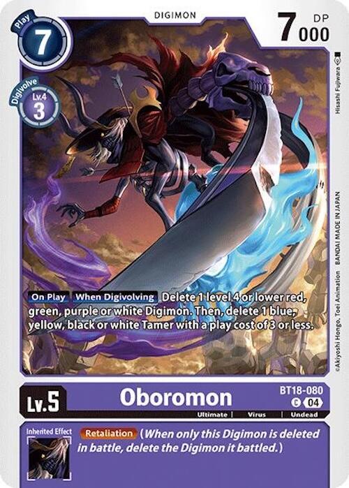 Oboromon, Release Special Booster 2.0 BT18-080 C