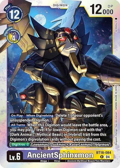 AncientSphinxmon, Release Special Booster 2.0 BT18-084 R