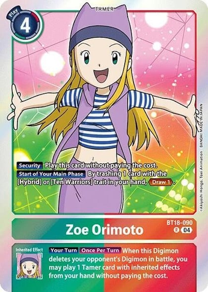 Zoe Orimoto, Release Special Booster 2.0 BT18-090 R