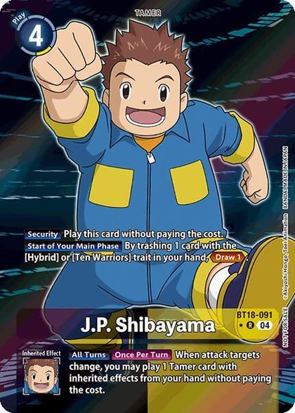 J.P. Shibayama (Release Special Booster 2.0: Box Promotion Pack), Release Special Booster 2.0 BT18-091 R
