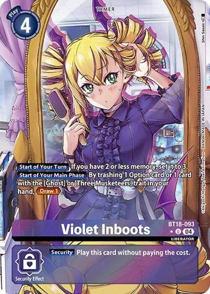 Violet Inboots - BT18-093 (Alternate Art), Release Special Booster 2.0 BT18-093 U