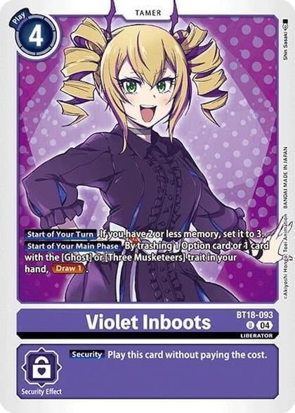 Violet Inboots - BT18-093, Release Special Booster 2.0 BT18-093 U