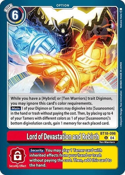 Lord of Devastation and Rebirth, Release Special Booster 2.0 BT18-096 U