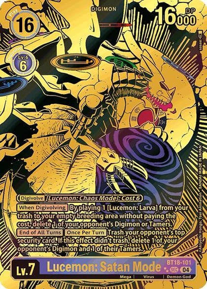 Lucemon: Satan Mode (Textured), Release Special Booster 2.0 BT18-101 SEC