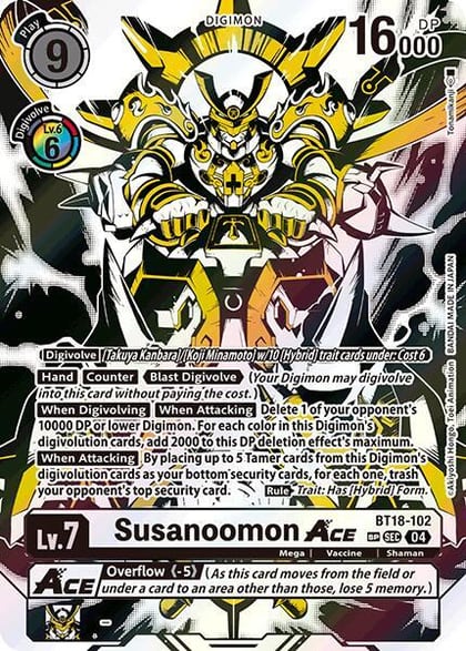 Susanoomon ACE (Textured), Release Special Booster 2.0 BT18-102 SEC