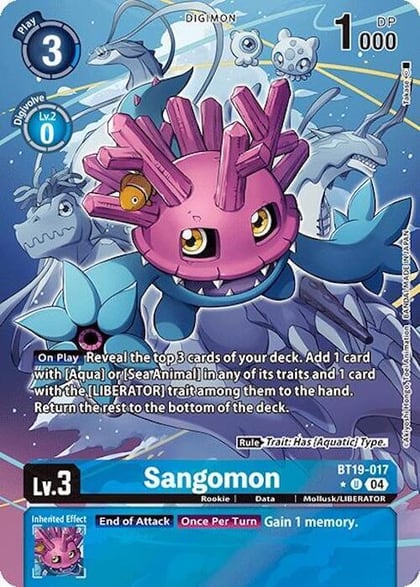 Sangomon (Alternate Art), Release Special Booster 2.0 BT19-017 U
