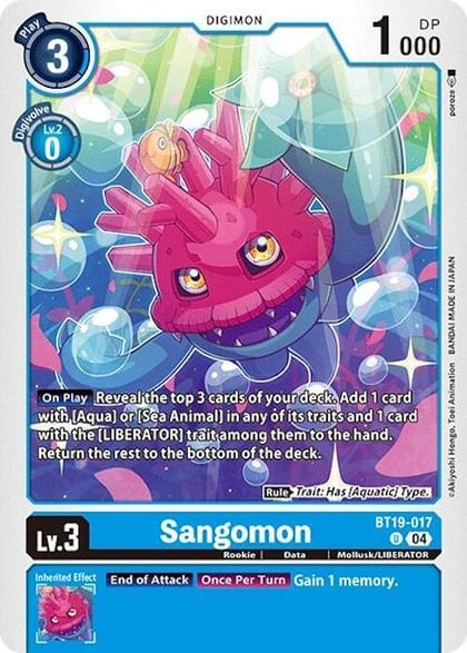 Sangomon, Release Special Booster 2.0 BT19-017 U
