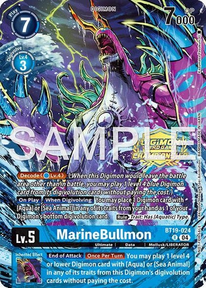 MarineBullmon (Championship 25-26 Tamers Pack Season 1), Release Special Booster 2.0 BT19-024 R