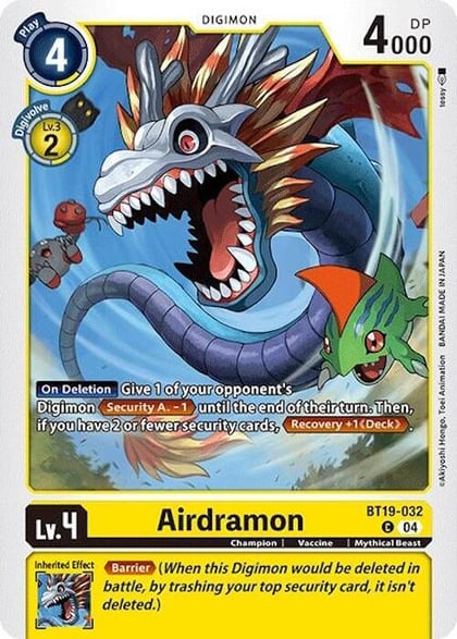 Airdramon, Release Special Booster 2.0 BT19-032 C