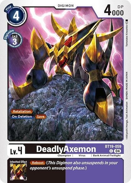 DeadlyAxemon, Release Special Booster 2.0 BT19-059 C