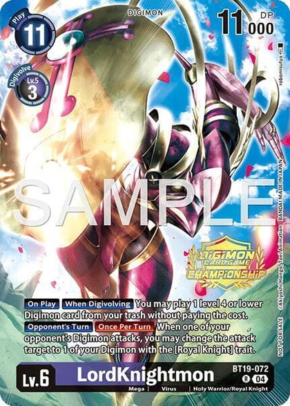 LordKnightmon (Championship 25-26 Tamers Pack), Release Special Booster 2.0 BT19-072 R