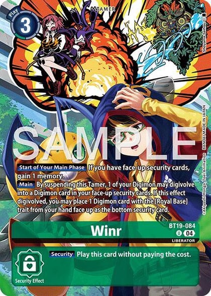 Winr (Digimon Liberator Debuggers Set), Release Special Booster 2.0 BT19-084 U