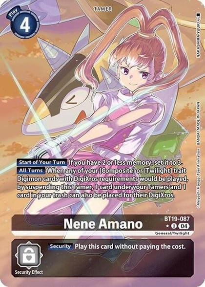 Nene Amano (Alternate Art), Release Special Booster 2.0 BT19-087 U