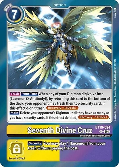 Seventh Divine Cruz, Release Special Booster 2.0 BT19-094 R