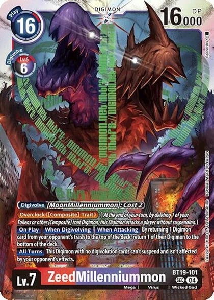 ZeedMillenniummon, Release Special Booster 2.0 BT19-101 SEC