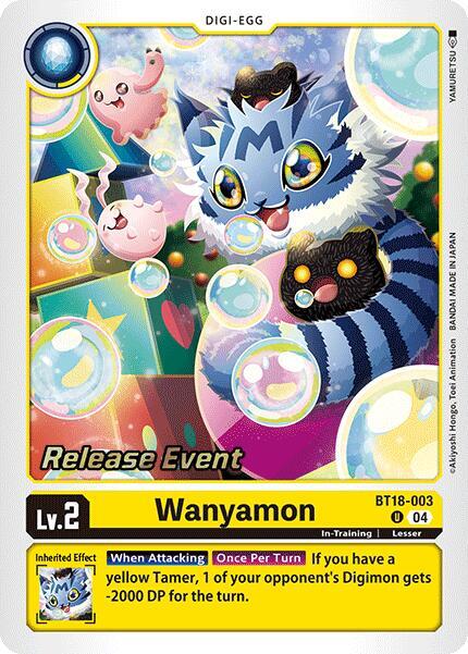 Wanyamon, Release Special Booster 2.0 Celebration Event Cards BT18-003 U