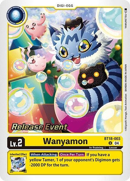 Wanyamon, Release Special Booster 2.0 Celebration Event Cards BT18-003 U