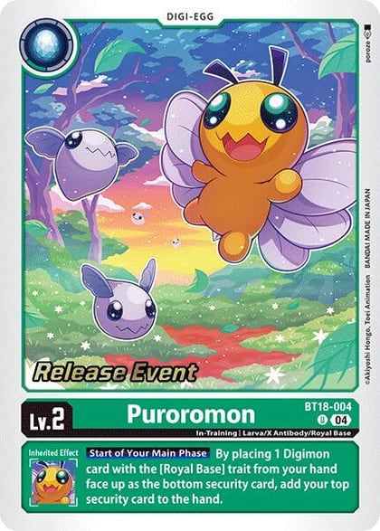 Puroromon, Release Special Booster 2.0 Celebration Event Cards BT18-004 U