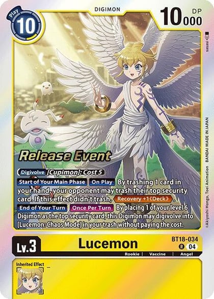 Lucemon, Release Special Booster 2.0 Celebration Event Cards BT18-034 R