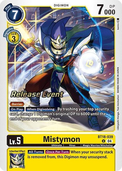 Mistymon, Release Special Booster 2.0 Celebration Event Cards BT18-039 U