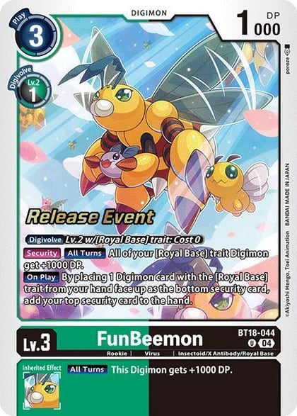 FunBeemon - BT18-044, Release Special Booster 2.0 Celebration Event Cards BT18-044 U