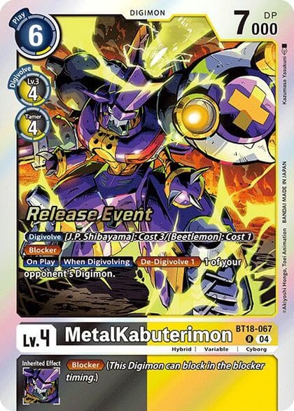 MetalKabuterimon, Release Special Booster 2.0 Celebration Event Cards BT18-067 R