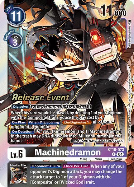 Machinedramon - BT18-073, Release Special Booster 2.0 Celebration Event Cards BT18-073 R