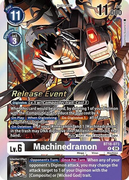 Machinedramon - BT18-073, Release Special Booster 2.0 Celebration Event Cards BT18-073 R