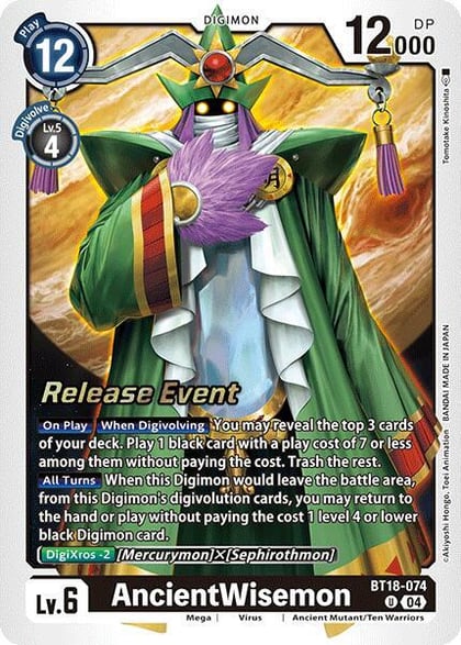 AncientWisemon, Release Special Booster 2.0 Celebration Event Cards BT18-074 U