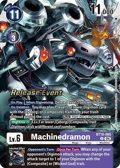 Machinedramon - BT19-065, Release Special Booster 2.0 Celebration Event Cards BT19-065 U