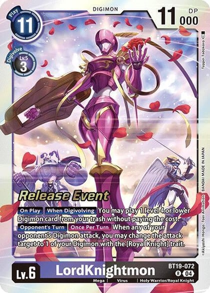 LordKnightmon, Release Special Booster 2.0 Celebration Event Cards BT19-072 R