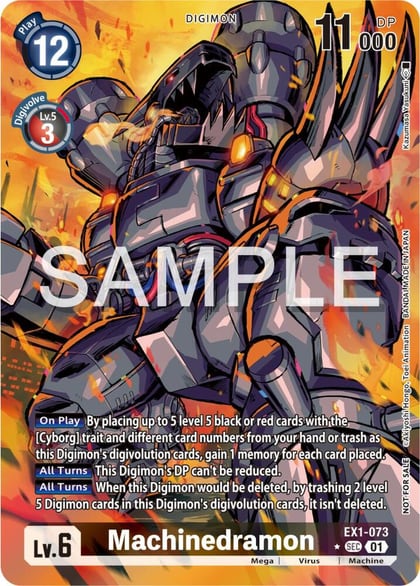Machinedramon (Release Special Booster Ver.2.0 Celebration Event Winner), Release Special Booster 2.0 Celebration Event Cards EX1-073 SEC