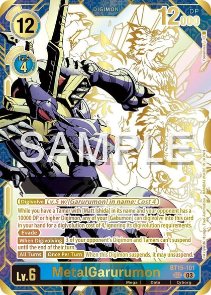 MetalGarurumon (Rare Pull), Release Special Booster 2.5 BT15-101 SEC