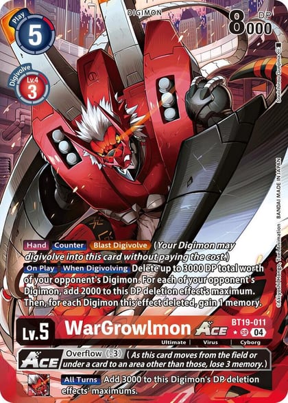 WarGrowlmon ACE (Alternate Art), Release Special Booster 2.5 BT19-011 SR