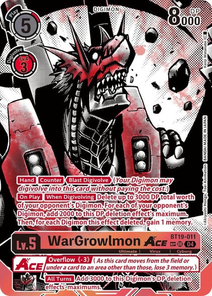 WarGrowlmon ACE (Textured), Release Special Booster 2.5 BT19-011 SR