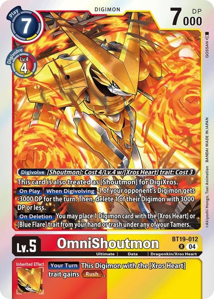 OmniShoutmon, Release Special Booster 2.5 BT19-012 R