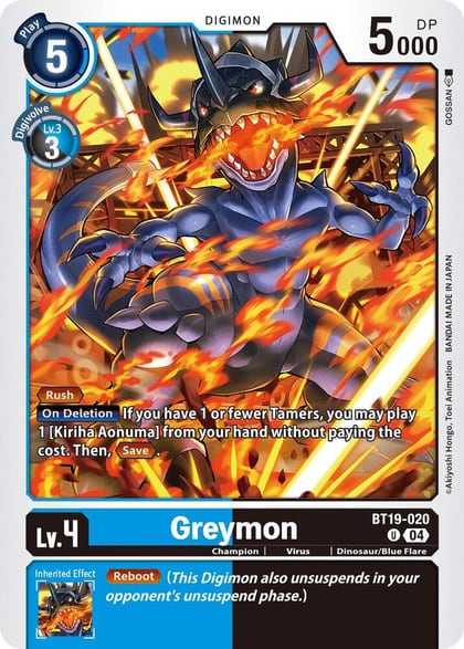 Greymon, Release Special Booster 2.5 BT19-020 U