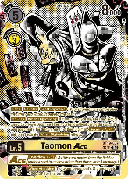 Taomon ACE (Textured), Release Special Booster 2.5 BT19-037 SR