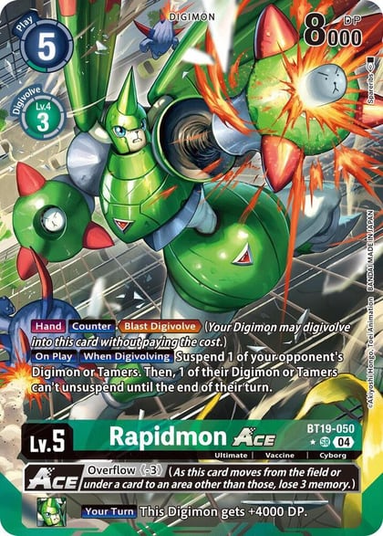 Rapidmon ACE (Alternate Art), Release Special Booster 2.5 BT19-050 SR