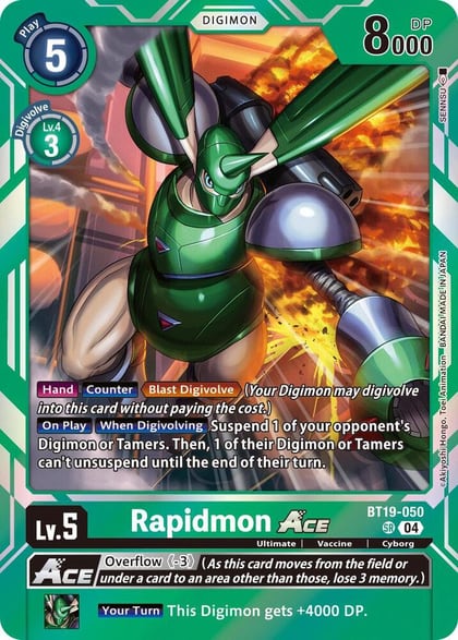Rapidmon ACE, Release Special Booster 2.5 BT19-050 SR