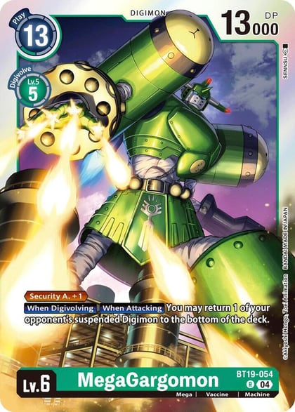 MegaGargomon, Release Special Booster 2.5 BT19-054 R