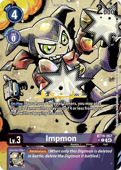 Impmon - BT19-067 (Alternate Art), Release Special Booster 2.5 BT19-067 C