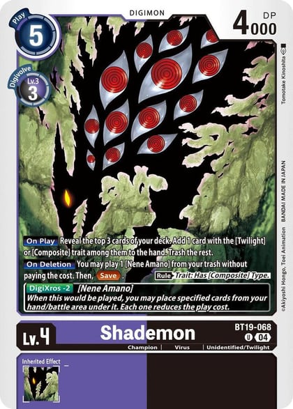 Shademon, Release Special Booster 2.5 BT19-068 U