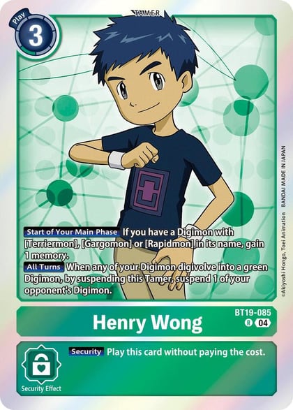 Henry Wong, Release Special Booster 2.5 BT19-085 R